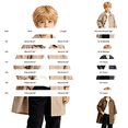 thumbnail image 3 of EnJoCho Boys Girls Lapel Trench Jacket Kids Button Down Outerwear Mid Length Casual Windbreaker Coat With Side Pockets For Fall Winter Holiday Daily Wear, 3 of 4