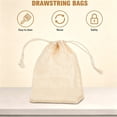 thumbnail image 6 of Multi-use Storage Pouches 1 Pcs, Cotton Mesh Drawstring Bags for Fruits, Vegetables, Bath Soap, Miscellaneous Items, Grocery Organization, Easy to Clean Reusable Food Holder, 6 of 6