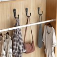 thumbnail image 3 of 15 Pcs Black Wall Mounted Coat Hooks, Hanger Hook with 30 Pieces Screws for Towel, Key, Robe, Scarf, Bag, Cap, Coffee Cup, Mugs, 3 of 4