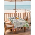 thumbnail image 2 of Outdoor Tablecloth with Umbrella Hole for Patio/Picnic/Party/Camping, Farmhouse Spring Waterproof Table Cloth Rectangle Table Cover Washable, Retro Bicycles Flowers Vines Butterfly (60"x 84"), 2 of 8