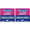 Benadryl Antihistamine Allergy Medicine & Cold Relief, Dye-Free LIQUI-GELS Tablets, Liquid Gels, 24 Count (Pack of 2)