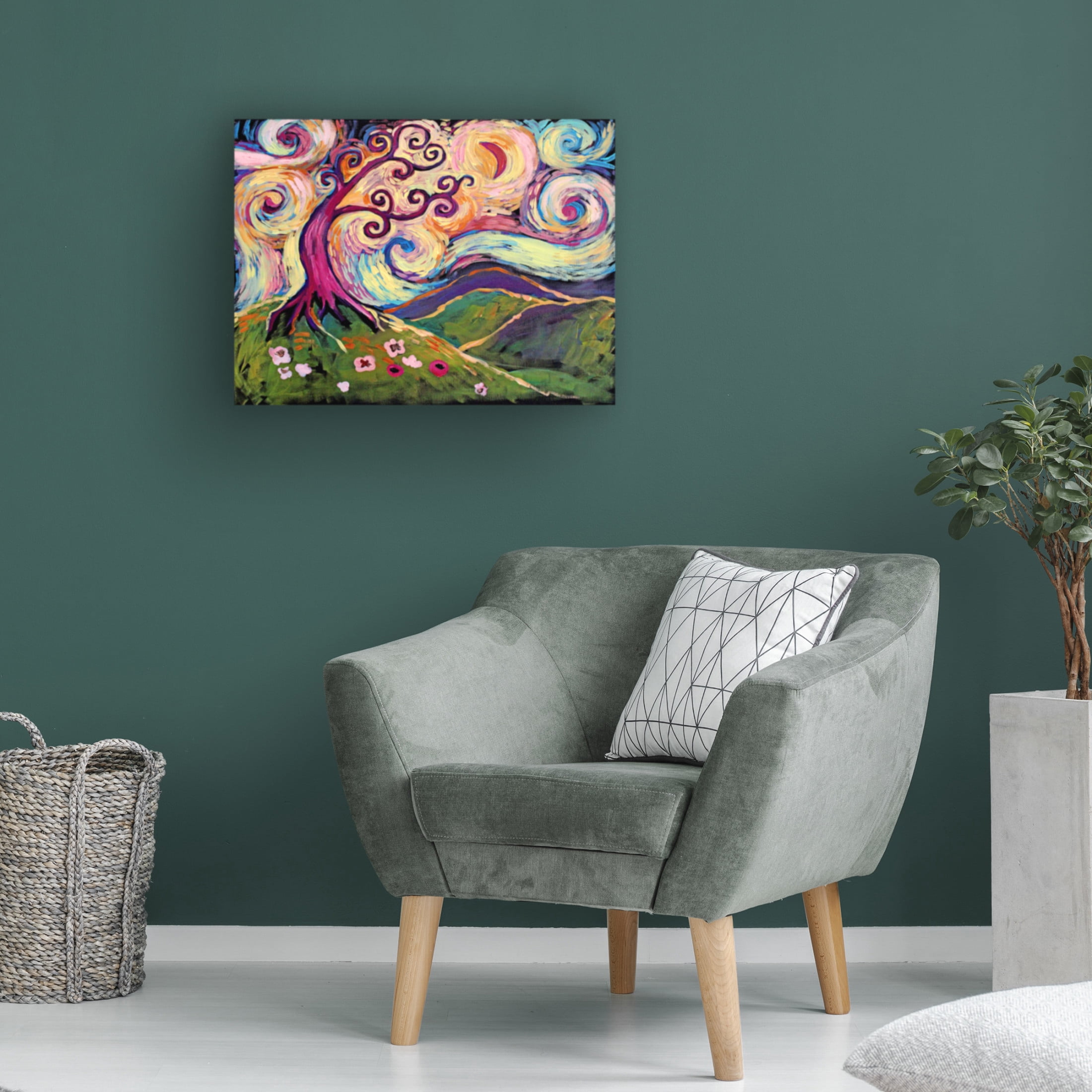 Canvas Wall Art - Natasha Wescoat 'Emboldened' Wall Art for Living Room, Bedroom, or Office Décor by Trademark Fine Art - 47 x 35 Inches