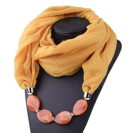 

Suncoda Women Cotton Linen Necklace Pendant Scarf Ethnic Style Soft Necklace Scarf Womens Fall Fashion 2022 Women Pendant Scarf Scarfs For Women