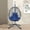 Dark Blue, variant on CARZZI LIFE Swing Chair Hanging Chair, Foldable Chair That Hammocks with with UV Resistant Washable Cushionand Rusty Resistant Aluminum Frame a Person Hanging Egg Chair for Patio Balcony Garden,Green