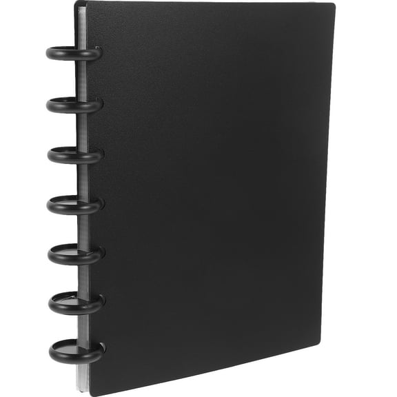 STRANDCHIC Postcard Album Memorial Card Album Modern Black PP 1Pack