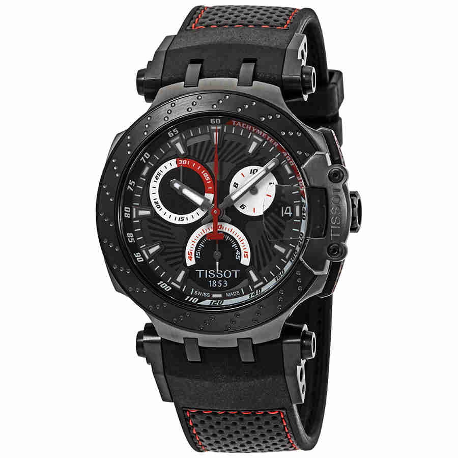 Tissot Mens T-Race Jorge Lorenzo 2018 Limited Edition Chronograph 42mm Watch T115.417.37.061.01