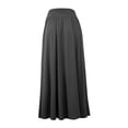 thumbnail image 3 of Doublju Women's Flowy Flared Comfy Maxi Skirt (Plus Size Available), 3 of 4