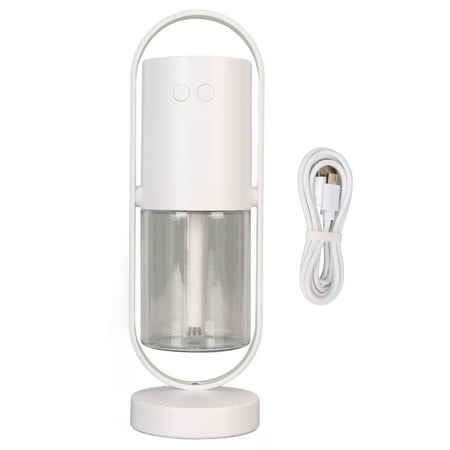 

Flash SaleHumidifier Cold Fog RGB Fine Spray Ultra Quiet Portable Air Humidifier with LED Light for Baby Car Travel 200ml White