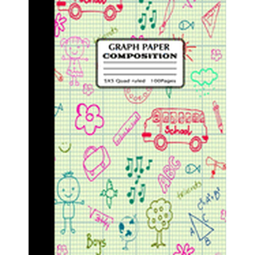 Graph Paper Composition Grid Paper Notebook with beautiful colored cover page(KIDS, GIRLS
