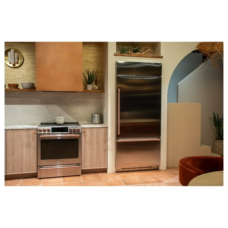 Café - 21.3 Cu. Ft. Bottom-Freezer Built-In Refrigerator with Left-Hand Side Door - Stainless steel