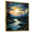thumbnail image 2 of Designart "Starry Day A Masterpiece by Vincent III" Landscape & Nature Floater Framed Canvas Art Print, 2 of 7
