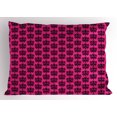 thumbnail image 1 of Hot Pink Pillow Sham Eastern Themed Ethnic Oriental Black Damask Design on a Hot Pink Backdrop, Decorative Standard Queen Size Printed Pillowcase, 30 X 20 Inches, Black Hot Pink, by Ambesonne, 1 of 2