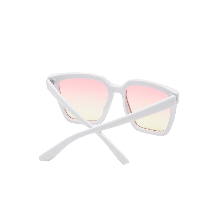 Women’s White Frame Sunglasses with Yellow Lenses Ergodyne Erda 58250 Safety Glasses for Women - White Frame  main image 3