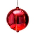 thumbnail image 6 of Alpine Corporation 13" Light-Up Hanging Ball Holiday Ornament, Red, 6 of 6
