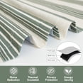 thumbnail image 5 of DriftAway Chris Linen Lined Valance Double Layer Thermal Insulated Room Darkening Blackout Valances 3 Inch Rod Pocket Vertical Striped Kitchen Valance for Bathroom 52 Inch by 14 Inch Loden Green, 5 of 8