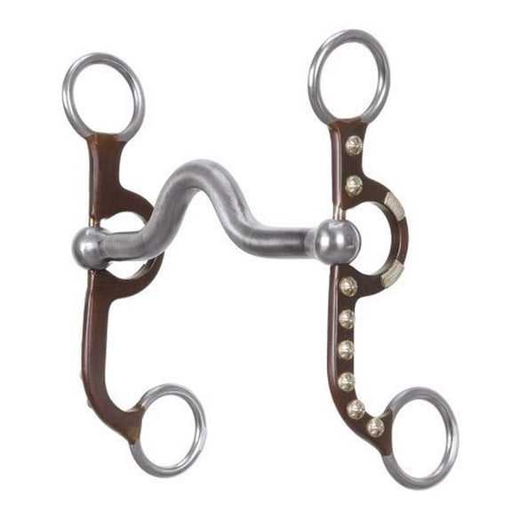 Weaver 25-1820 Prof.l Antiqued Bit 5" Sweet Iron Polished Medium Port Mouth