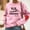 Pink, variant on HOMBOM Graphic Sweatshirt for Women Hoodless Beige Crew Neck Pullover Long Sleeve Trendy Womens Tops Valentines
