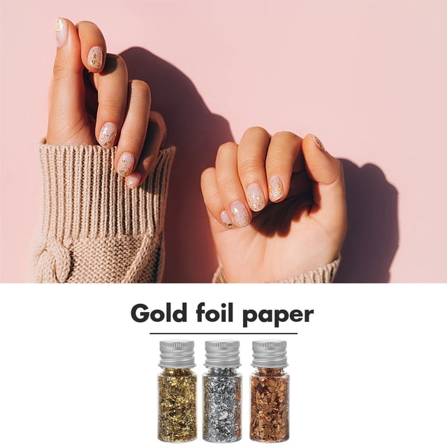 unbranded 1Jgo Láminas De Papel Metalizado Para Con Intenso Y Uso En Manicura Fashion