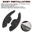 thumbnail image 6 of Xotic Tech Carbon Fiber Pattern Steering Paddle Shifter Extensions Cover Trim Compatible with Audi A3 A4 A5 A6 A7 A8 S5 Q3 Q5 Q7 Interior Accessories, 6 of 9