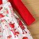 thumbnail image 4 of Vestido navideño con lazo decorativo en 3D para niña, 4 of 5