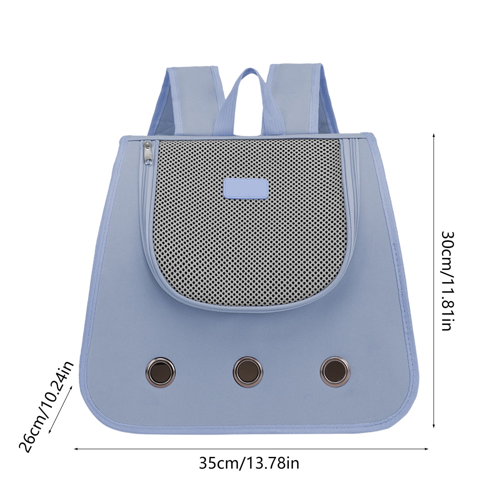 Cat Backpack Carrier, Pet Backpack, Ventilated Mesh Dog Travel Carrier for Hiking Walking Outdoor Use(Dark Blue)