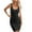 #052 Black-A6, variant on Womens Slim Fit Cute Dress Tight Sleeveless Tummy Control Business Mini Dresses Ribbed Knit Bodycon Square Neck Casual Midi Dresses Black M