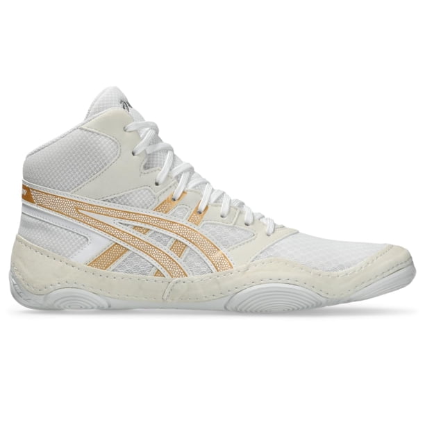 ASICS Snapdown 4 Zapatos de lucha para hombre 12 Blanco/Oro puro