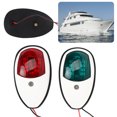 thumbnail image 3 of Feux de Navigation de Bateau, Feux de Bateau Rouges et Verts, 1Pair Feu Indicateur de Navigation Marine Imperméable à l'Eau 10-30V Large Lampe d'Expédition de Pression, 3 of 8