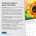 thumbnail image 6 of Sunflowers | 2026 12x24" (Hanging) Monthly Square Wall Calendar | Plato, 6 of 9
