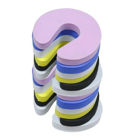Pack of 12 Soft Door Stopper Finger Pinch Guard Baby Safety Children Kids Infant Doorstop Lock Child Proof Door Stop Sleek Design