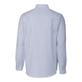 thumbnail image 3 of Men's Cutter & Buck  Blue Tulsa Drillers Oxford Stretch Stripe Long Sleeve Button-Down Dress Shirt, 3 of 3