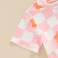 thumbnail image 6 of Bagilaanoe 2pcs Toddler Baby Girl Shorts Set Short Sleeve Flower Print T Shirt Tops + Shorts 6M 12M 18M 24M 3T 4T Kids Casual Summer Clothes, 6 of 8