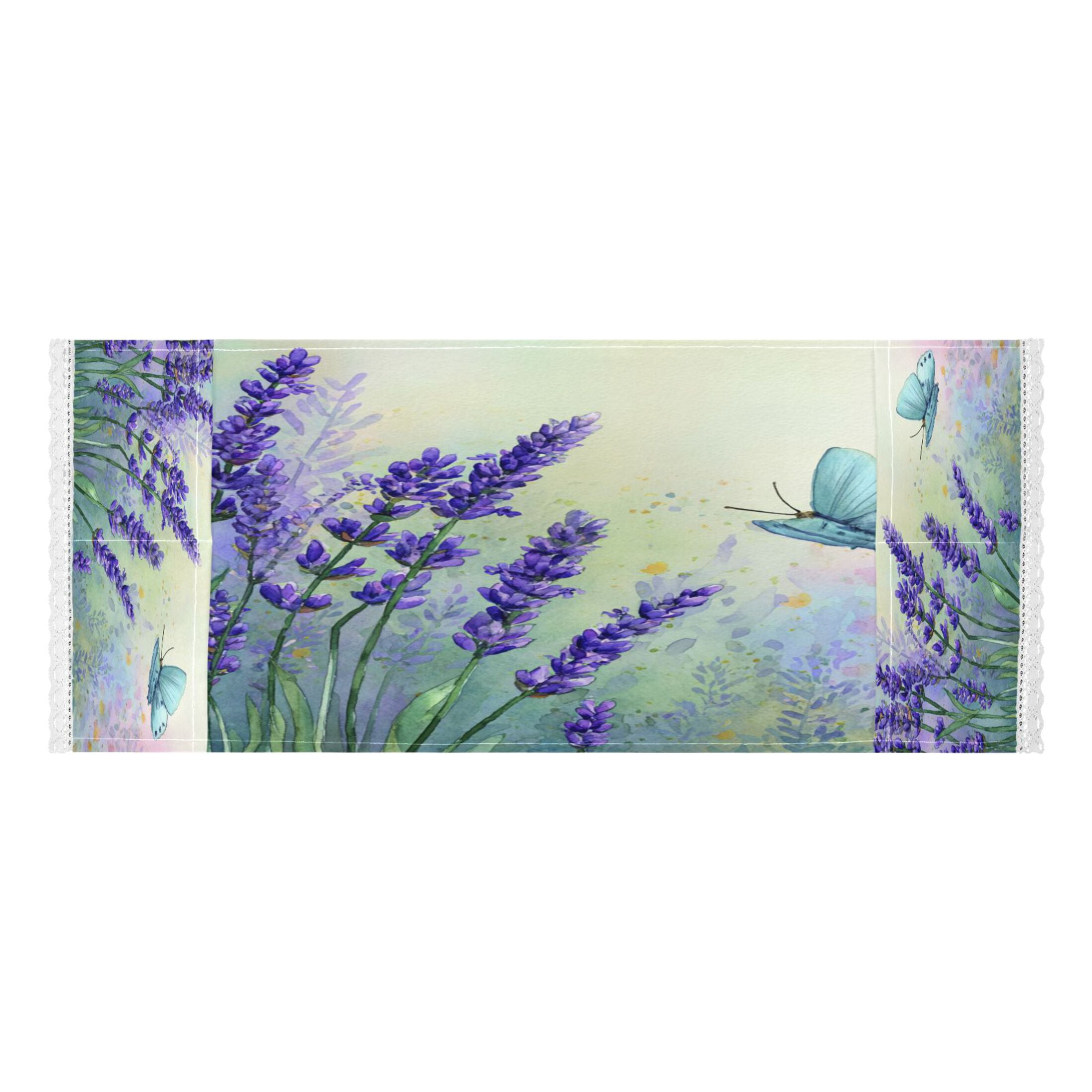 Wobogo Mystic Lavender Butterfly Washing Machine Cover Dustproof Washer Dryer Cover Waterproof Laundry Room Decorative Protector