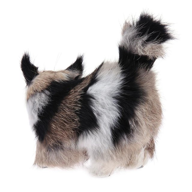 Espécimen de gato coleccionable de gato artificial de felpa portátil para adornos de jardín doméstico Ndcxsfigh libre de BPA