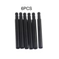 thumbnail image 2 of Eigraketly 6 uds ruedas de aleación de bicicleta llanta válvula francesa válvula extensores tapas adaptador de núcleo válvula extensor de neumático Ciclismo negro 60 mm Eigraketly VI0607-03B, 2 of 5