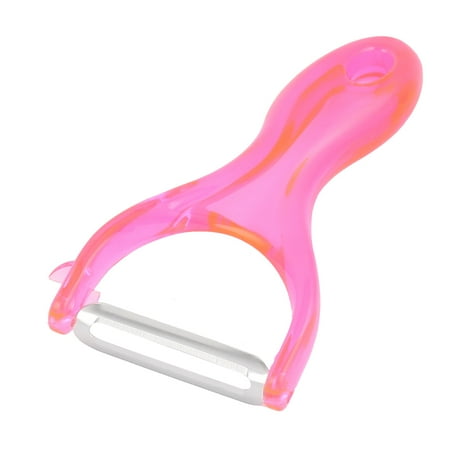 Pink Vegetable Peeler - Plastic Handle Kitchen Tool Fruit Vegetable Potato Carrot Peeler Cutter Pink
