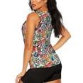 thumbnail image 3 of Fotbe Cute Nautical Blusas Sin Mangas para Mujer – Estilo Casual, Corte Suelto, Slim-Fit, Cuello Redondo Deportivo, Tops de Verano para Gimnasio y Yoga-Medium, 3 of 7