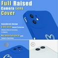 thumbnail image 4 of Compatible with iPhone 12 Case 6.1 inch for Women Girls, Cute Luxury Love Heart [Soft Anti-Scratch Full Camera Lens Protection] Silicone Girly Shockproof Phone Case for iPhone 12-Blue, 4 of 14