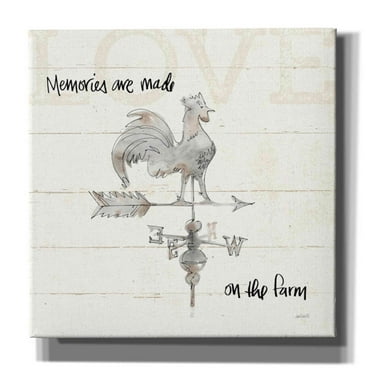 Epic Graffiti 'Farm Memories V' by Anne Tavoletti, Canvas Wall Art, 26"x26"