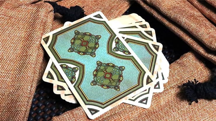 Kings Wild Project Ronin Playing Cards 4-Deck Set Spades, Clubs, Diamonds, and Hearts Clans - Standard Edition, Poker Size, Custom Index, Kuniyoshi-Inspired Samurai Artwork