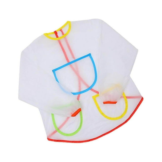 Langgg Waterproof Children Kid Long Sleeve Apron Drawing Painting Smock Craft Bib