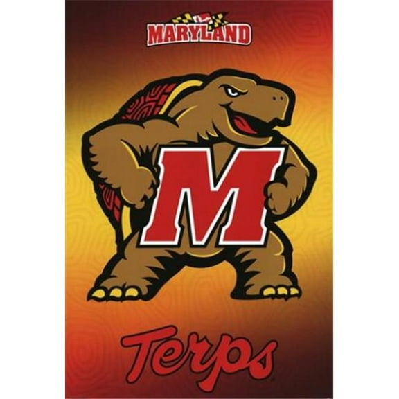 Trends International TIARP1433 University of MarylandLogo 11 -22 x 34- Poster Print