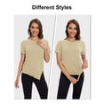 thumbnail image 3 of Camisa de entrenamiento MAGCOMSEN para mujer, de secado rápido, gimnasio, atlética, 2XL, 3 of 6