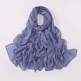 thumbnail image 2 of Clearance!Uooqdmx Hijab Scarf for Women, Chiffon Scarf, Head Coverings for Women, Solid Color Crinkled Hat with Muslim Ethnic Hijab, Muslim Head Scarf for Women, Navy 2 A, 2 of 9