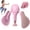 Pink, variant on Pelvic Floor Exercise Devices 15-70 LB Adjustable Pelvic Floor Trainer Women Men, Kegel Exercise Equipment Inner Thigh Exerciser for Postpartum Recovery, Thigh and Pelvic Trainer with Band (Gray)