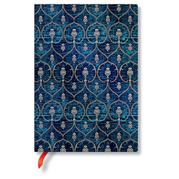 Blue Velvet MIDI Unlined Softcover Journal, 176pg, 100gsm, Velvet Dalmatic Collection by Paperblanks (Blue Velvet), (Hardcover)