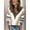 silvery, variant on Women's V-neck Striped Knitted Pullover Sweater with Long Sleeves, with Contrasting Color Design, Comfortable and Soft, with Ribbed Cuffs