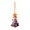 Pink, variant on Knitted Christmas Tree Ornament in, Multi-Layered Crochet Design with Gold Bells and Star Top, Indoor Holiday Decoration(Pink)