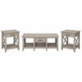 thumbnail image 1 of Bush Furniture Key West Table Basse avec Ensemble de 2 Tables d'Appoint, Gris Délavé, 1 of 5