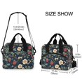 thumbnail image 2 of FORMRS Reusable Lunch Bag for Work School Leakproof Insulated Cooler with Adjustable Shoulder Strap, Floral Raspberry Pattern, 2 of 6
